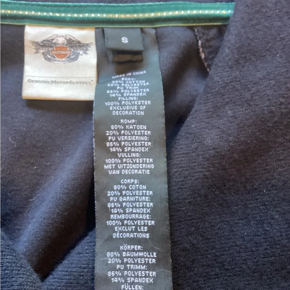 Harley-Davidson Black Double-Breasted Coat - Picture 8 of 11